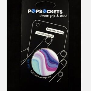 Pop sockets phone grip & stand new in sealed package metamorphic purple